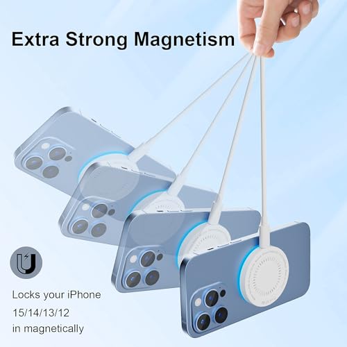 MagSafe Charger 2 Pack 15W Magnetic Wireless Charger Fast Charging Pad Compatible with iPhone 17/16/15/14/13/12 Series & A...