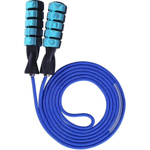 Jump Rope for Women & Men Adjustable Length Cotton Skipping Rope for Adults & Kids Workout Equipment for Weight Loss, Card...