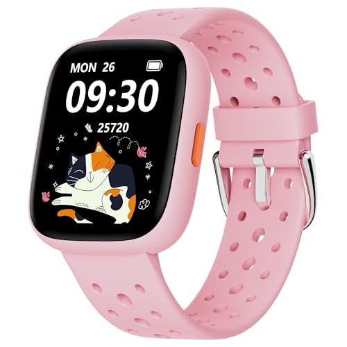 BIGGERFIVE Smart Watch for Kids, 1.8" Fitness Tracker Watch Pedometer, Heart Rate, Sleep Monitor, IP68 Waterproof, Calorie...