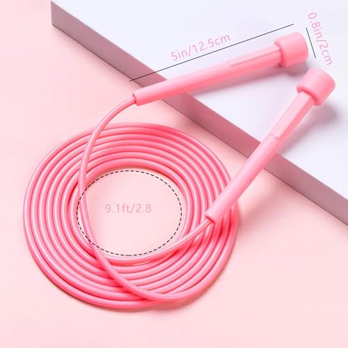 Jump Rope for Kids,5P Colorful Jumping Rope for Fitness and Exercise,Lightweight Adjustable Skipping Ropes for School Even...