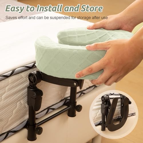 Cxgros Massage Headrest for Bed, Adjustable Massage Face Cradle at Home, Portable Massage Table Kit for Sleeping Mattress,...