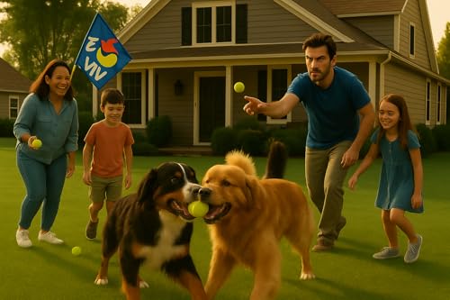 VIV Advanced Tennis Balls Bulk, 30/50/100+ Pack Practice Balls Pressure Bouncing 53in High Durable, Official Size Pet Dog ...