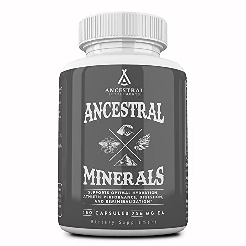 Ancestral Supplements Minerals & Electrolytes with Magnesium, Potassium, Sodium, Supports Optimal Hydration, Immune Healt...