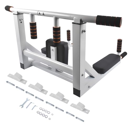 Multifunctional Dip Station for Indoor Home Gym Workout Pull Up Bar 440 lbs Training Equipment Mixizap