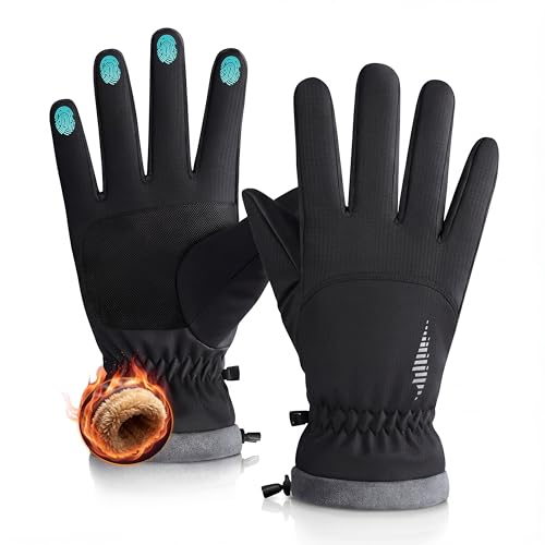 rivmount Winter Waterproof Ski Snow Warm Gloves for Women Men, Windproof Cold Weather Thermal with Touchscreen Fingers, fo...