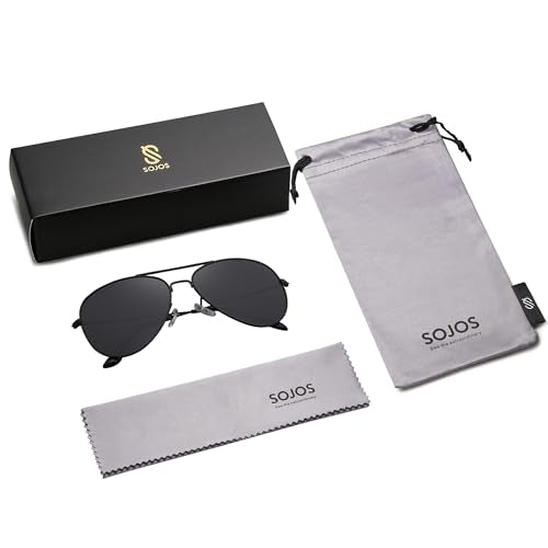 SOJOS Classic Aviator Polarized Sunglasses for Men Women Vintage Retro Style