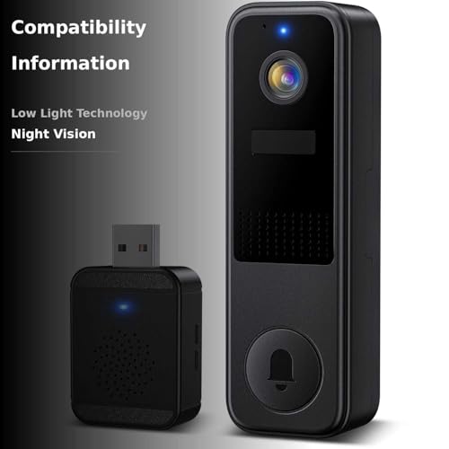 Belleye DB4 2K Battery Video Doorbell, Smart Wireless Doorbell Camera with Ring Chime, Live View with Two-Way Talk, AI Detection and Real-Time Notification, Compatible with Alexa and Vicohome