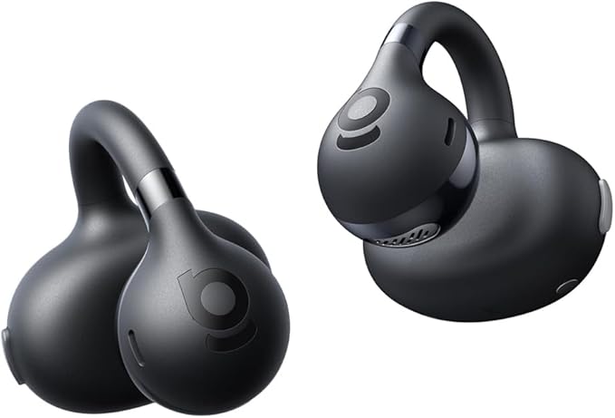 Baseus Bass BC1 Open Ear Earbuds Clip-On Headphones, Open-Ring Comfort with Tri-Curve Snug Clip, Powerful Sound with Super...