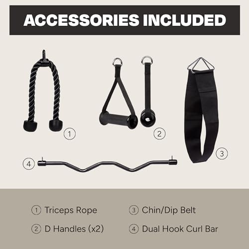 Inspire Fitness FTX Functional Trainer - Compact at Home Workout Machine with Accessories - Space Saving Design - Home Gym...