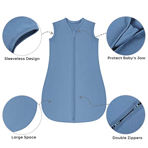 Yoofoss Baby Sleep Sack 6-12 Months Wearable Blanket for Babies 100% Organic Cotton 2-Way Zipper TOG 0.5 Toddler Sleeping ...