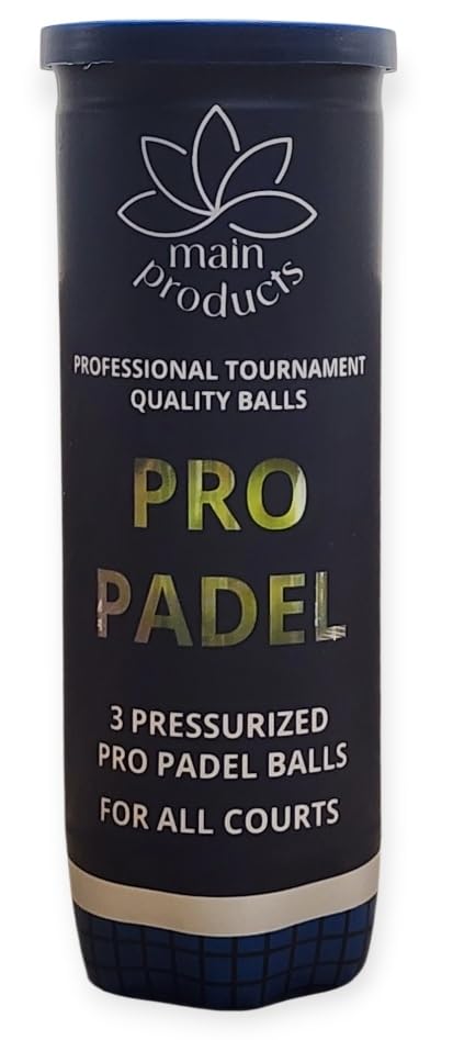 Pro Padel Balls - Professional Tournament Quality Balls, 4 Tubes (12 Balls), 47% Wool, Pressurized for Extreme Durability,...