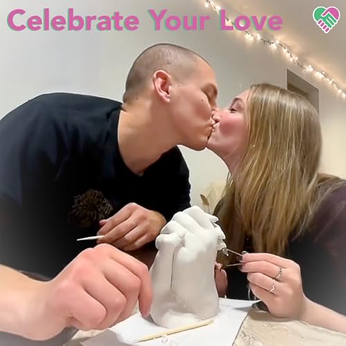 Luna Bean Hand Casting Kit – The Original Hand Mold Kit for Couples – Valentines Day Gifts for Her and Him - Anniversary E...