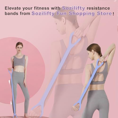 Figure 8 Resistance Band, Elastic Band, Stretch Bands, for Arm,Shoulder, Back,Leg Stretching, Upper Body Workout Equipmen...