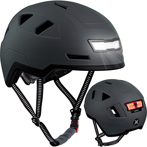 XNITO Bike Helmet with LED Lights - Urban Bicycle Helmet for Adults, Men & Women - CPSC & NTA-8776 Dual Certified - Class ...