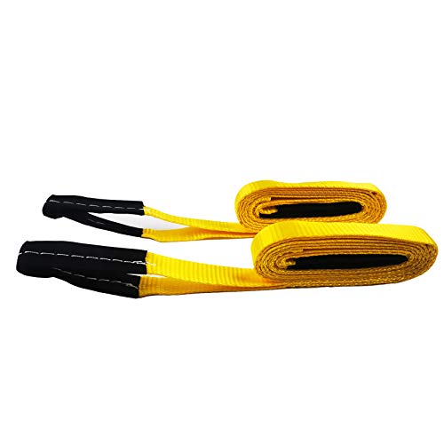 6 Pcs Lift Sling Straps 1" x8' Heavy Duty Lifting Sling Web Town Strap with 2 Reinforced Loops,5000lbs Break Strength,Wear...