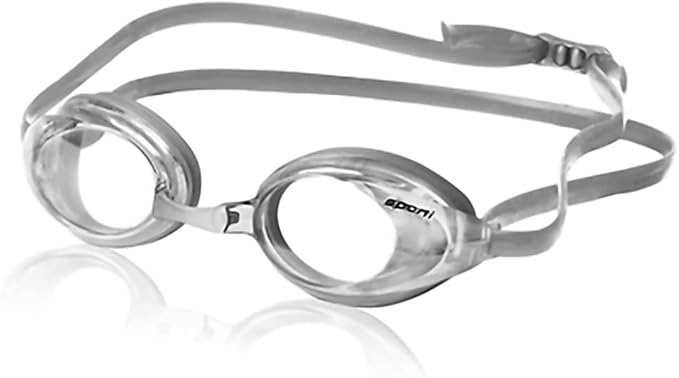 Sporti Unisex Adult Swimming Goggles, Antifog Swim Goggles for Men & Women, Shatter-resistant, Double Straps, Variety Designs
