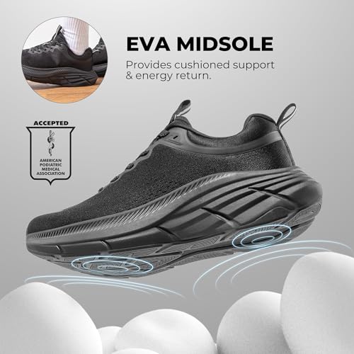 NORTIV 8 Men's Walking Shoes Running Tennis Cushioning ActiveBreeze Non Slip Athletic Gym Workout Comfortable Fashion Snea...