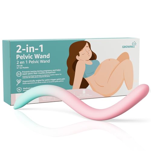 GROWNSY Perineal Massage Stick for Pregnancy Labor and Birth Prep, Pain Relief for Labor and Delivery, Pelvic Wand Tool, P...