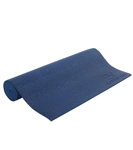 Everyday Yoga Deluxe Mat, Spacious 72"x24" Non-Slip Yoga Mat for Comfortable Home Workouts, 3-5mm Extra Thick