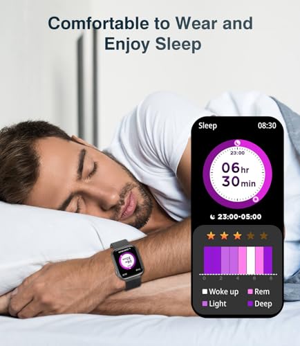 EarlySincere Smart Watches for Men Women Blood Pressure, 1.9" HD Full Touch Screen, Fitness Tracker with Heart Rate Blood ...