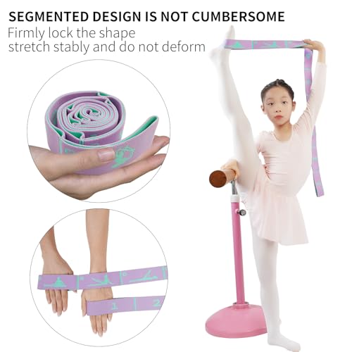 Extended 8 Loops Kids' Elastic Band – Adjustable Dance & Gymnastics Stretch Strap for Children's Training, Yoga, Pilates, ...