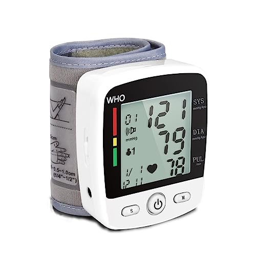 Blood Pressure Monitor, Irregular Heartbeat Detector, Automatic BP Monitor 90x2 Reading Memory and Large LCD Display, USB ...