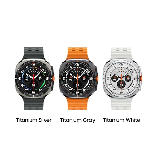 Samsung Galaxy Watch Ultra (2024) 47mm LTE AI Smartwatch w/Energy Score, Wellness Tips, Heart Rate Tracking, Sleep Monitor, Fitness Tracker, GPS, Titanium Gray [US Version, 1Yr Manufacturer Warranty]