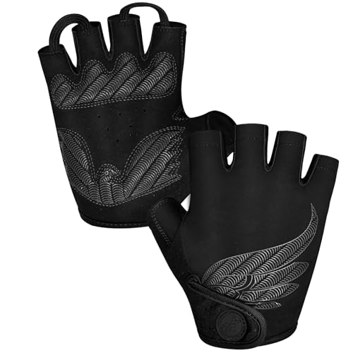 MOREOK Cycling Gloves Bike Gloves for Men/Women-[5MM Gel Pad] Half Finger Bicycle Biking Gloves for Cycling/Weight Liftin...