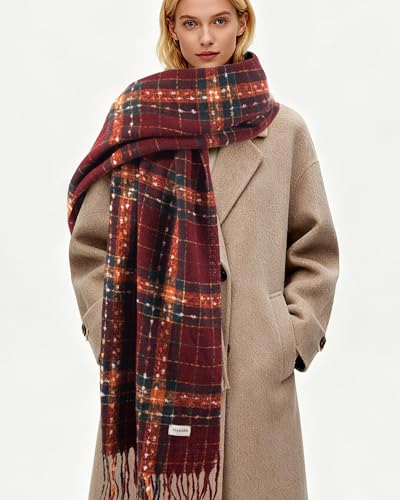 JOYPICKS Women's Long Knit Scarf Winter Chunky Scarfs Warm Big Wrap Thick Winter Fashion Scarves for Outdoor Men & Women