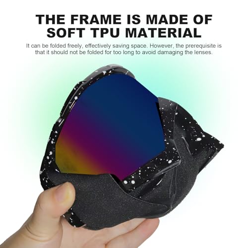 Motorcycle Goggles ATV goggles UTV MX Offroad Riding Goggles,Ski Goggle Windproof Dustproof Scratch Resistant Anti UV