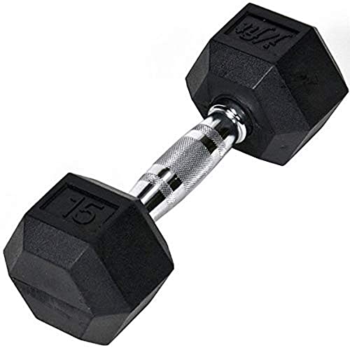 JFIT Rubber Hex Dumbbell