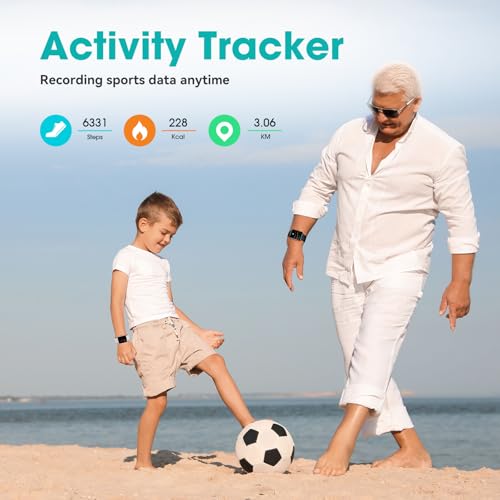 Pedometer Watch Senior Friendly No App/Phone Required, Waterproof Fitness Tracker Watch with Step Counter Calories/Sleep T...