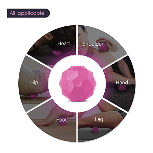 MEXITOP Electric Vibrating Massage Ball, 2-Speed Fitness Yoga Pilates Physical Therapy Massage Roller to Fight Sore Muscle...