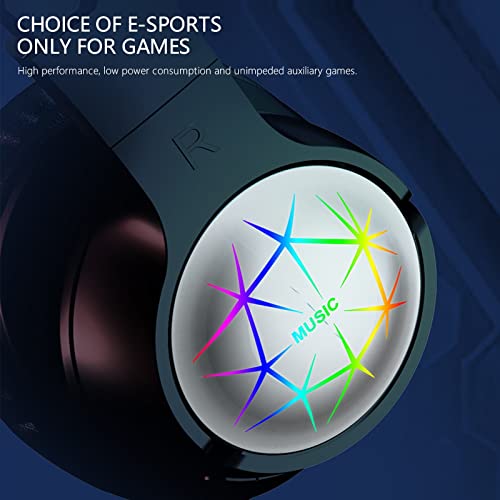 Viligee Wireless Around-Ear Bass Gaming Headset - Surround Sound Headphones with Noise Cancelling Microphone Bluetooth Bre...