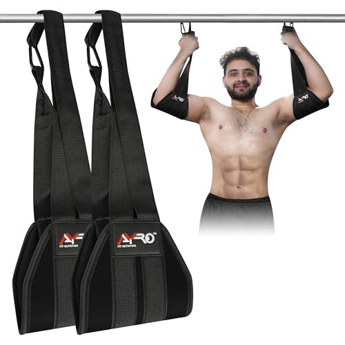AYRO Fitness Hanging Ab Straps for Pull up Bar, Exercise Straps For Core Strength Training, Abdominal Sling Straps For Ab ...