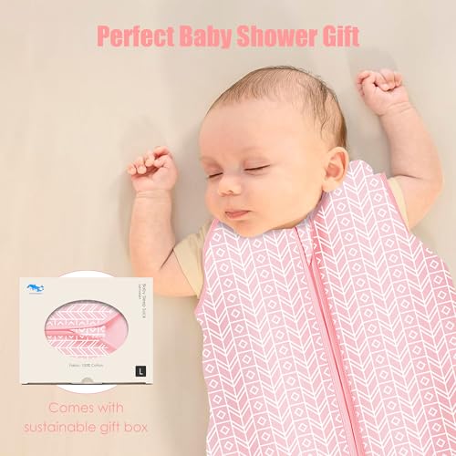 SWEET DOLPHIN 3 Pack Baby Sleep Sack - 100% Cotton 2-Way Zipper TOG 0.5 Infant Wearable Blanket, Newborn Essentials