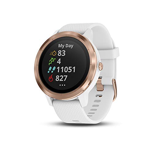 Garmin 010-01769-09 vívoactive 3, GPS Smartwatch with Contactless Payments and Built-in Sports Apps, 1.2", White/Rose Gold...