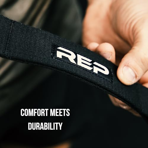 REP Fitness Cotton Stretching Strap – Yoga Band with Loops for Flexibility Training, Physical Therapy, Leg & Back Stretch,...