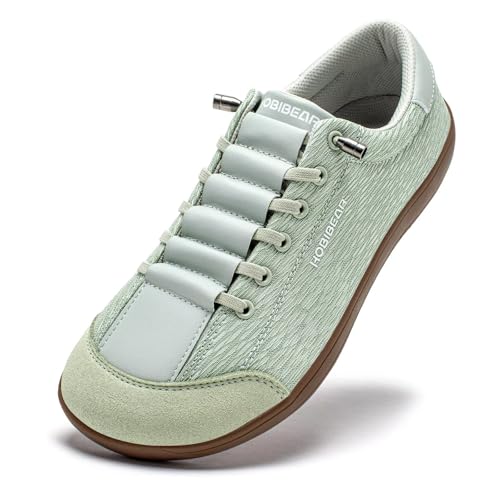 HOBIBEAR Barefoot Shoes Mesh Lightweight Wide Toe Box Zero Drop Slip-on Shoes for Women