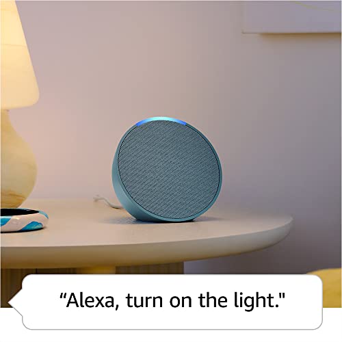 Amazon Echo Pop (newest model), Our smallest speaker, Designed for Alexa+, Fits in any room, Glacier White