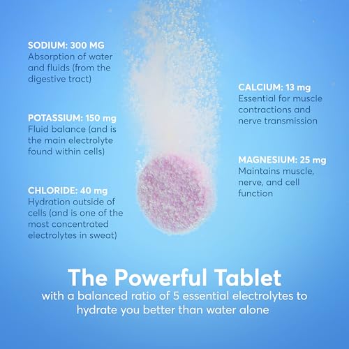 Nuun Sport + Caffeine Electrolyte Tablets – Dissolvable in Water, Variety Pack | 5 Essential Electrolytes for Hydration | ...