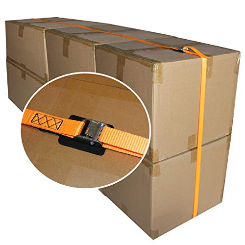 JCHL Sturdy 20-foot-by-1-inch Tie Down Strap Lashing Strap Cargo Tie-Down Strap Padded Cam Lock Buckle 1000lbs Capacity (...