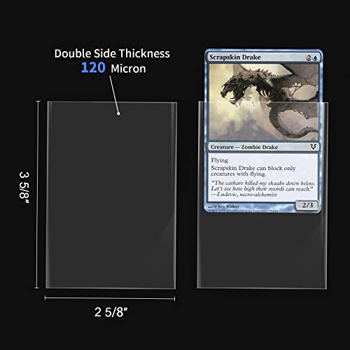 Foldermax Clear Penny Card Sleeves 200 Count, Card Protectors Sleeves for Baseball Cards, Game Cards and Trading Cards