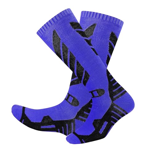 wanchel Merino Wool Ski Socks - 2 Pairs Knee High Skiing Socks, Winter Warm Snowboard Thermal Socks