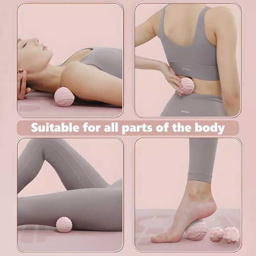 Muscle Recovery Ball - High-Density [TPE] Foam Roller for Myofascial Release, Relieves Foot/Back Pain - Yoga & Fitness Mas...
