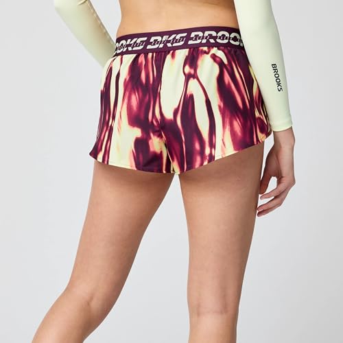 Brooks Women’s PR Elite Split Short, 2" Inseam Racing Shorts with Side Splits, Lightweight Brief Liner & Mid-Rise Fit