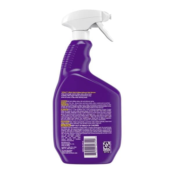 OxiClean plus Bleach, No Drip Foam, Mold & Mildew Bathroom Stain Remover 30 fl oz. 2 Pack