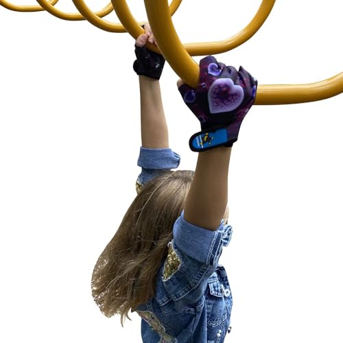 HANG Monkey Bar Gloves 5 and 6 Years Old Kids with Grip Control Parkour Bike Gymnastic