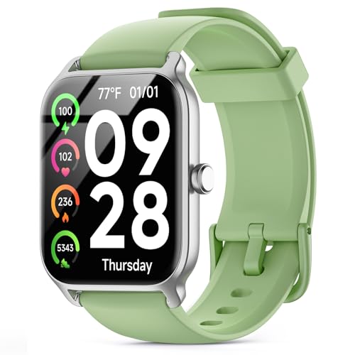 Smart Watches for Women Men, 2026 Smartwatch 1.85''Alexa Fitness Tracker Smart Watch Compatible for Android iPhone with Bl...