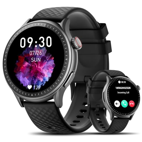 Smart Watch for Men Women, 1.46'' AMOLED Ultra-HD Screen Fitness Tracker with Heart Rate/Sleep/SpO2 Monitor, Answer/Make C...